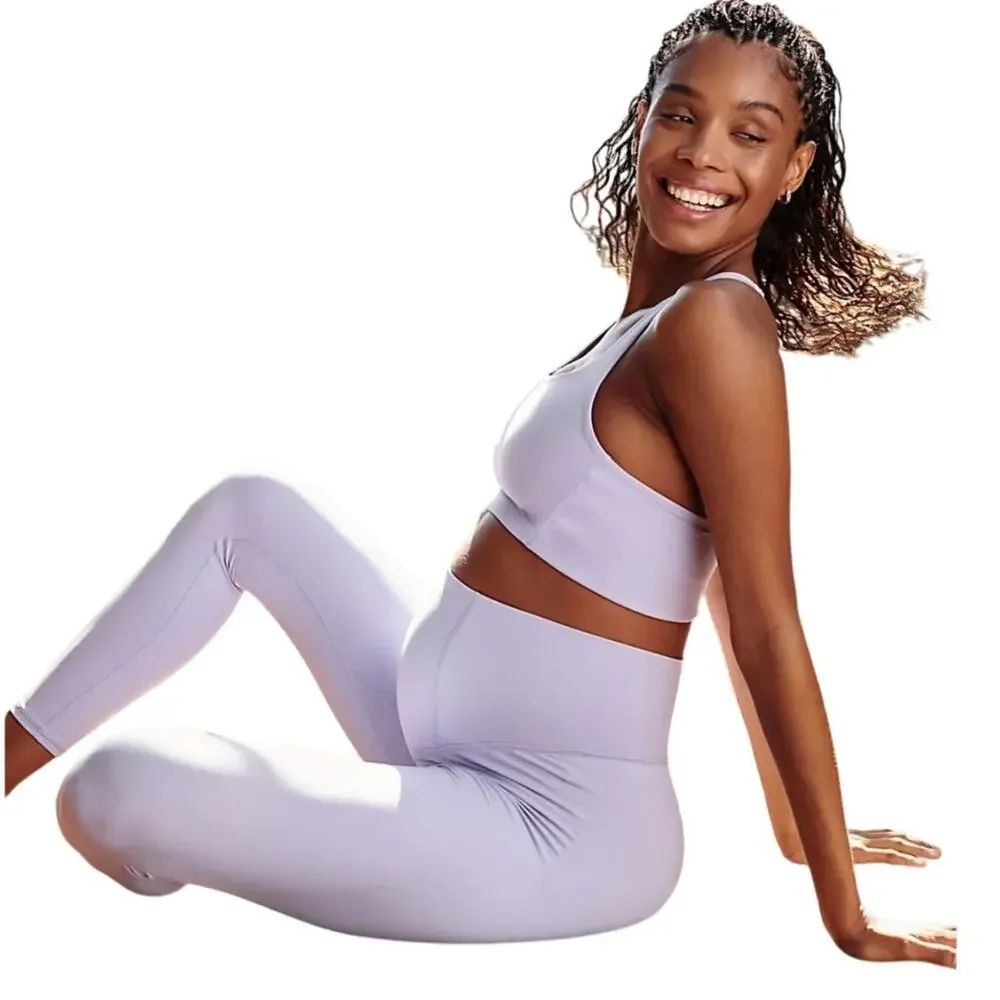 FP Movement Hatch Maternity Never Better High Waist Leggings Orchid Purple M NWT